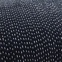 Sashiko Organic Cotton Velvet 20"x20" Deep Indigo Throw Pillow Cover