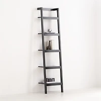 Sawyer Black Leaning 18" Bookcase