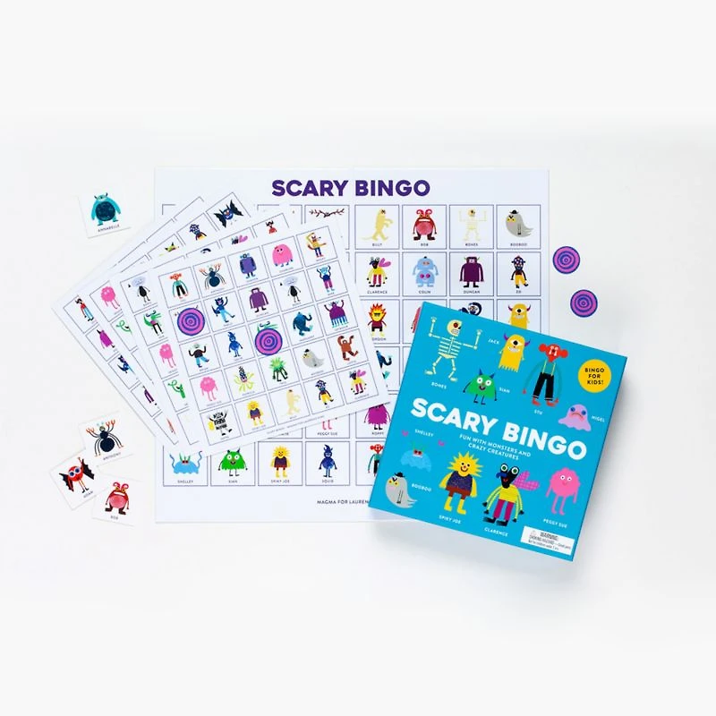 Scary Bingo Kids Halloween Game