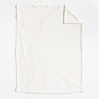 Scoop Cream Waffle Weave Organic Cotton Kids Twin Duvet Cover
