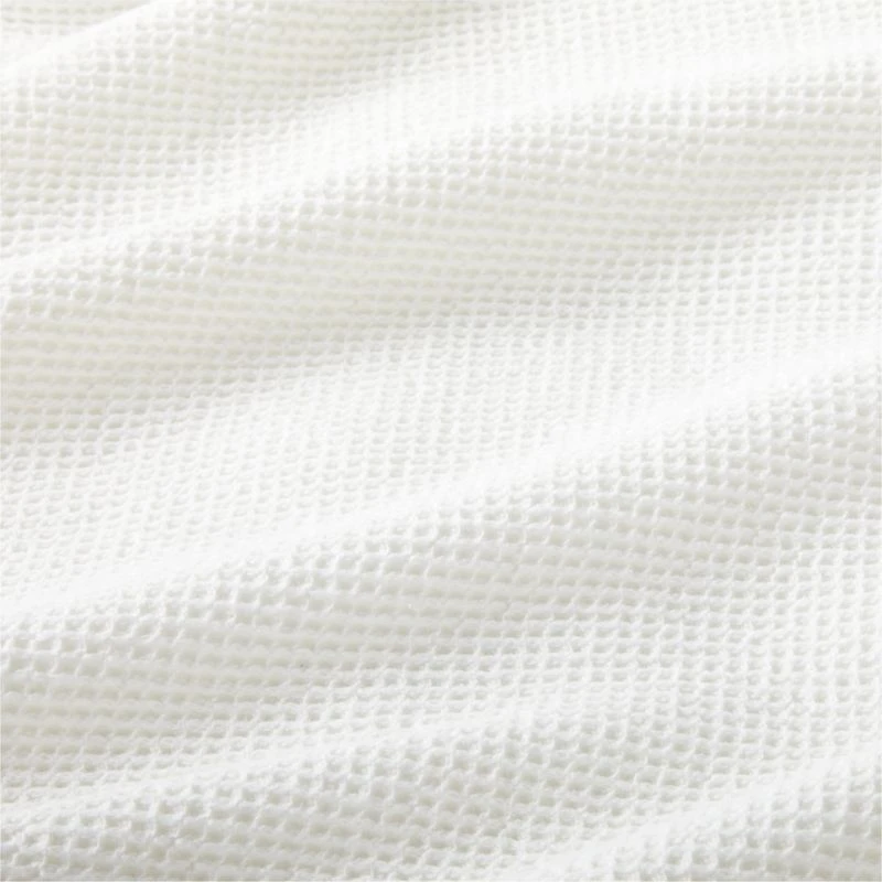 Scoop Cream Waffle Weave Organic Cotton Kids Twin Duvet Cover