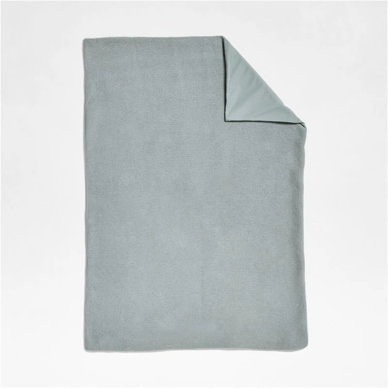 Scoop Light Blue Organic Cotton Gauze Toddler Duvet Cover