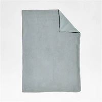 Scoop Light Blue Organic Cotton Gauze Toddler Duvet Cover