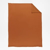 Scoop Terracotta Waffle Weave Organic Cotton Kids Full/Queen Duvet Cover