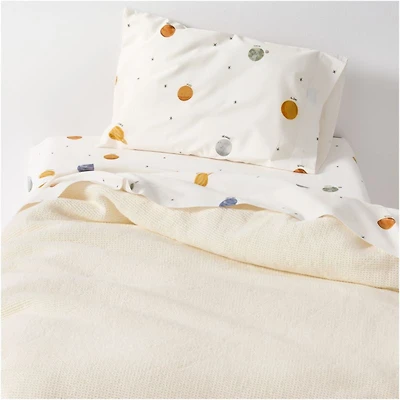 Scoop Pampas Ivory Organic Cotton Gauze Toddler Duvet Cover