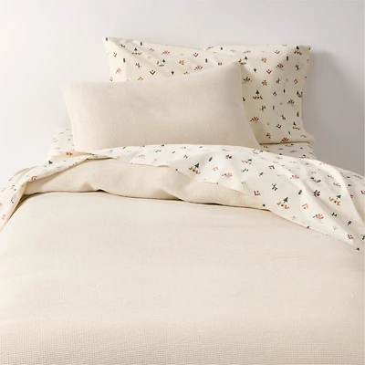 Scoop Undyed Organic Cotton Gauze Kids Full/Queen Duvet Cover
