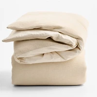 Scoop Undyed Organic Cotton Gauze Kids Full/Queen Duvet Cover