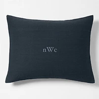 Scoop Waffle Organic Cotton Deep Indigo Standard Bed Pillow Sham