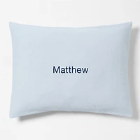 Scoop Waffle Organic Cotton Sky Blue Standard Bed Pillow Sham