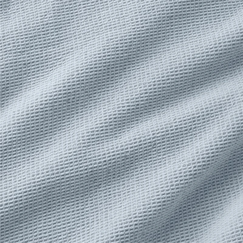 Scoop Waffle Organic Cotton Sky Blue Standard Bed Pillow Sham