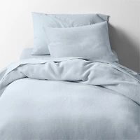 Scoop Waffle Organic Cotton Sky Blue Standard Bed Pillow Sham
