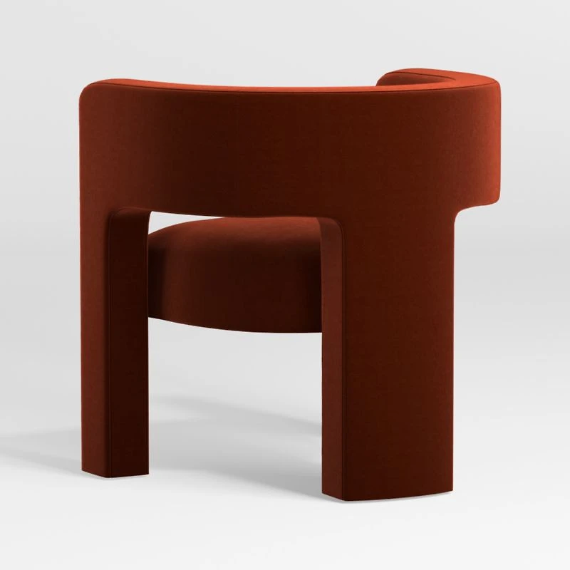 Sculpt Velvet Accent Chair