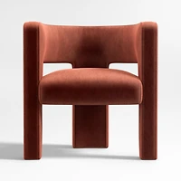 Sculpt Velvet Accent Chair