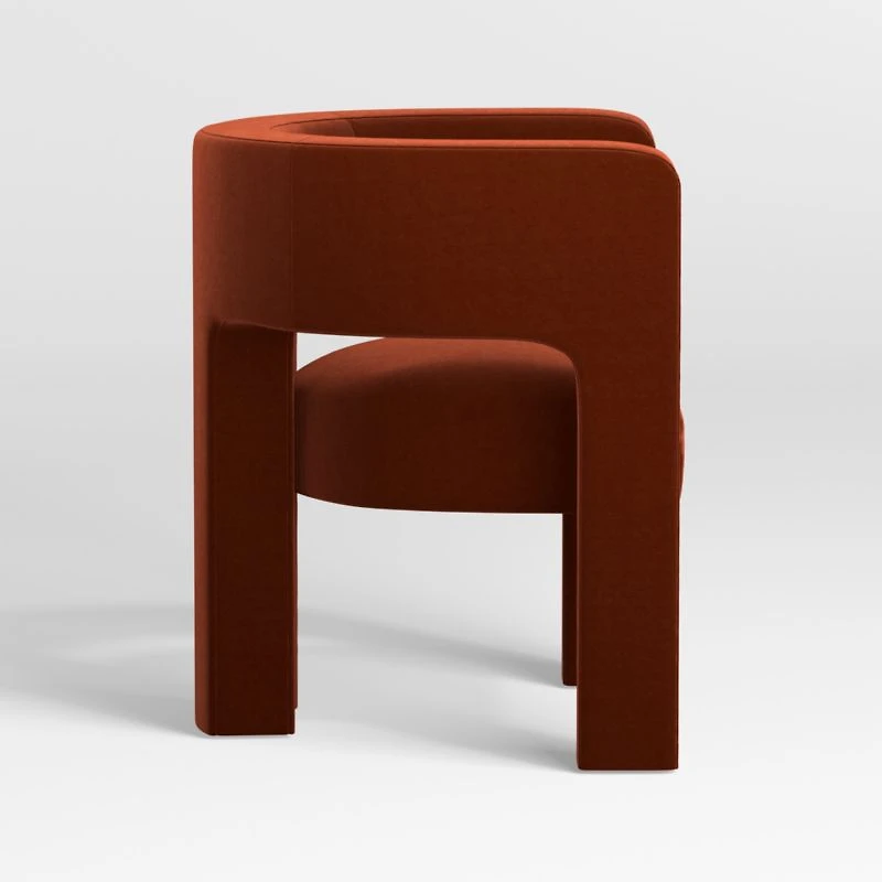 Sculpt Velvet Accent Chair