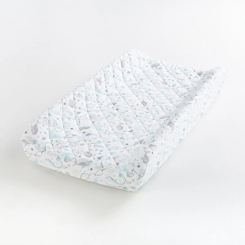 Stay Cool  Sea Organic Cotton Baby Changing Pad Cover