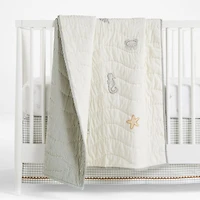 Sea Dreams Organic Cotton Baby Crib Quilt