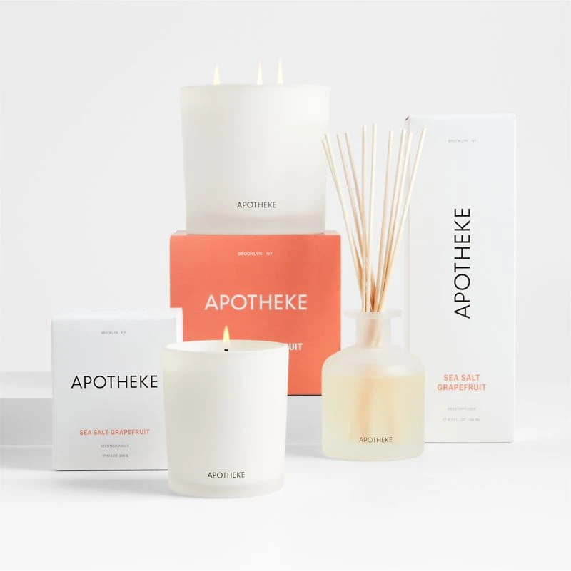 Apotheke Sea Salt Grapefruit Boxed Candle