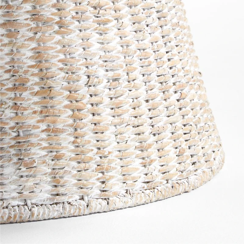 Whitewash Woven Christmas Tree Collar 27"