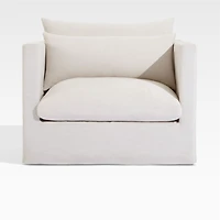 Seascape Beige Outdoor Lounge Chair Slipcover Only