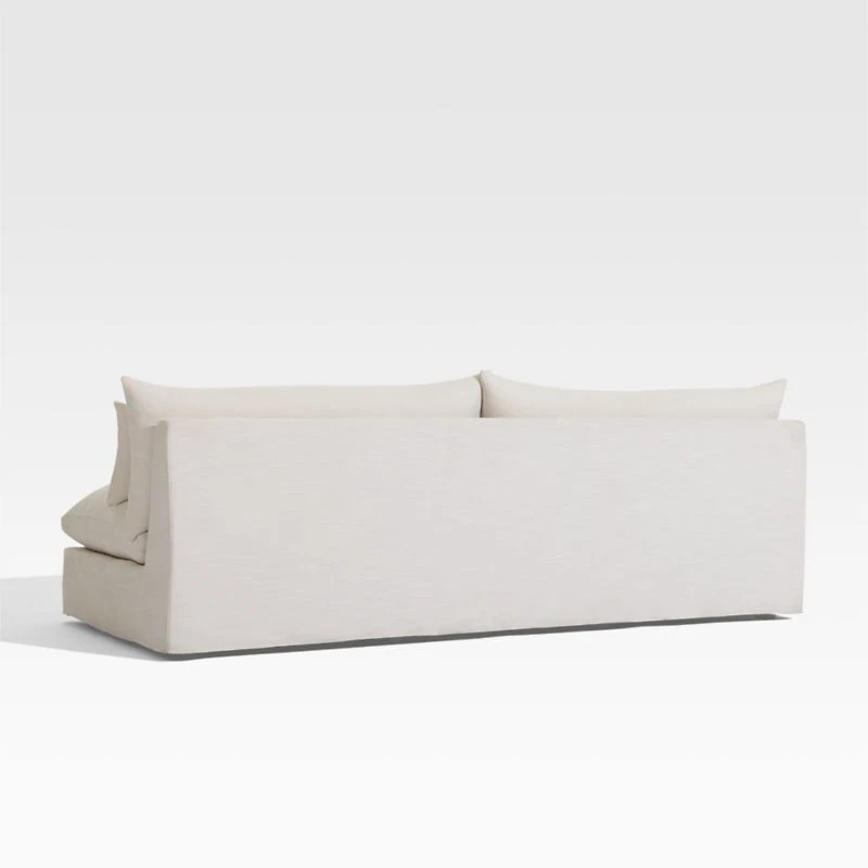 Seascape 84" Upholstered Outdoor Sofa with Throw Pillows