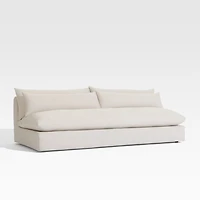 Seascape 84" Upholstered Outdoor Sofa with Throw Pillows