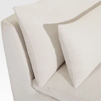 Seascape 84" Upholstered Outdoor Sofa with Throw Pillows