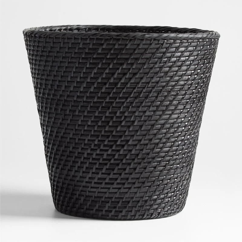 Sedona Black Tapered Waste Basket