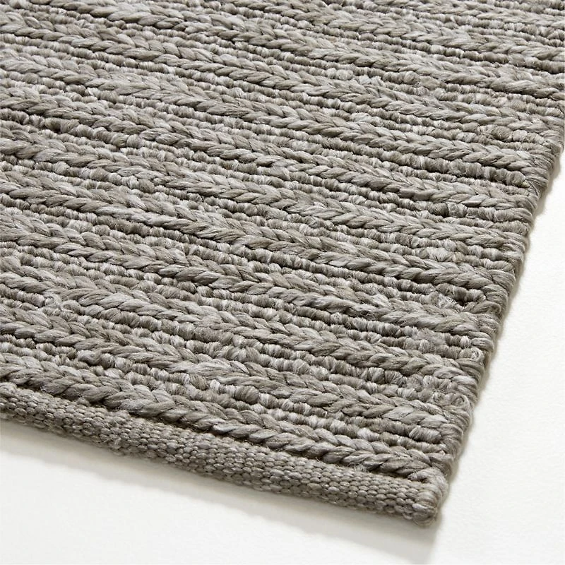 Sedona Performance Hand-Knotted Grey Indoor/Outdoor Area Rug 10'x14'
