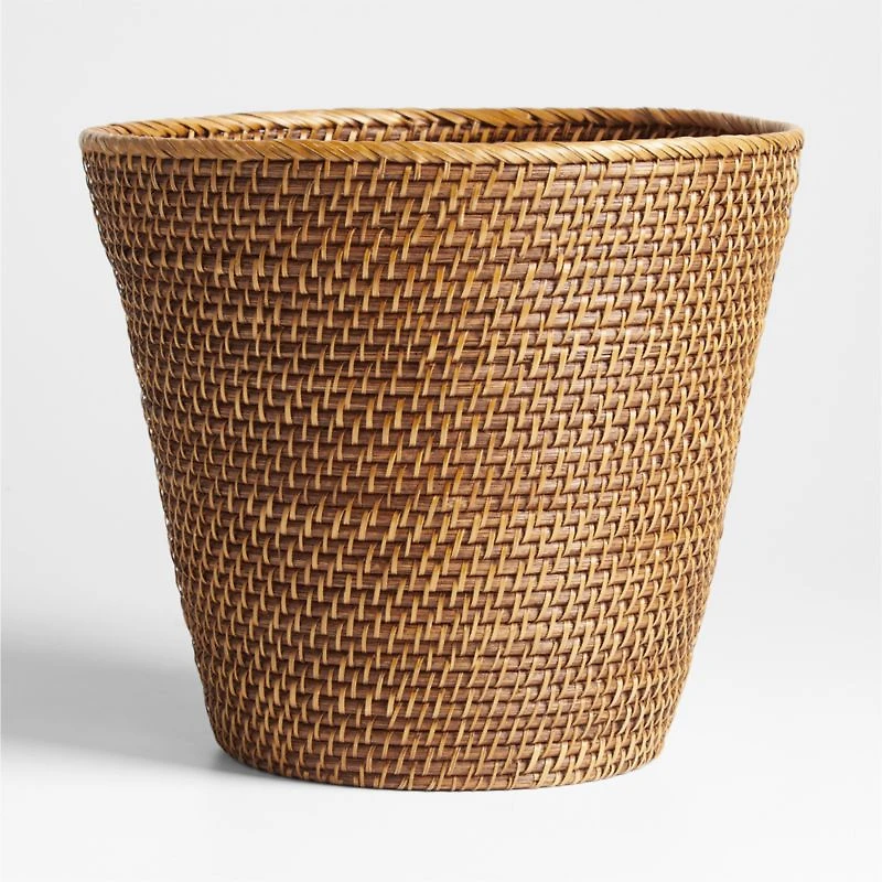 Sedona Honey Tapered Waste Basket/Trash Can