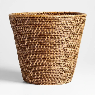 Sedona Honey Tapered Waste Basket/Trash Can