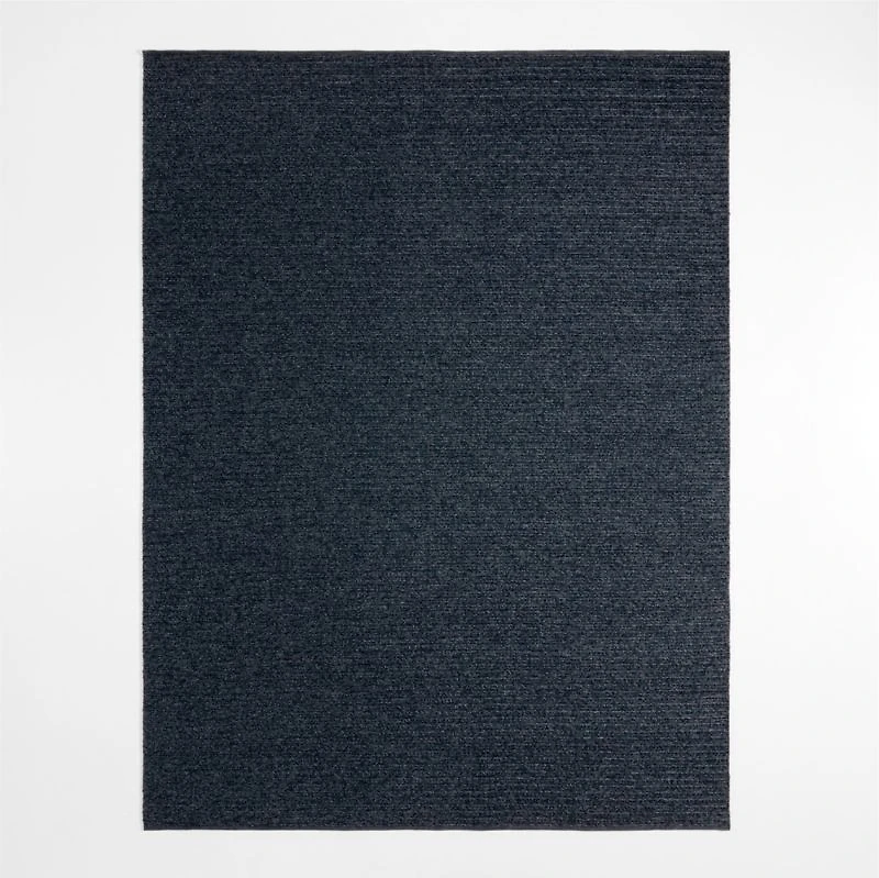Sedona Performance Hand-Knotted Indoor/Outdoor Navy Blue Area Rug 8'x10'