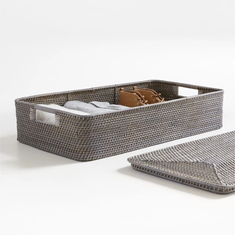 Sedona Grey Under Bed Storage Basket