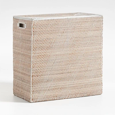 Sedona Large White Laundry Hamper