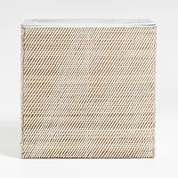 Sedona Large White Laundry Hamper