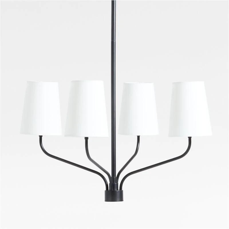 Seguin Small Blackened Steel Chandelier Light