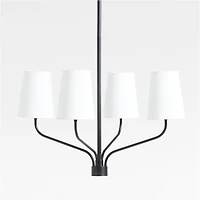 Seguin Small Blackened Steel Chandelier Light