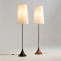 Seguin Brushed Brass Metal Floor Lamp 67.5"