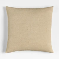 Selma Wool Blend Stripe 23"x23" Arctic Ivory Throw Pillow Cover