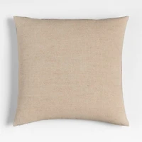 Selma Wool Blend Stripe 23"x23" Carmelo Tan Throw Pillow Cover