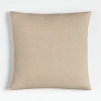Selma Wool Blend Stripe 23"x23" Light Grey Throw Pillow Cover