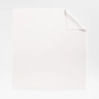 Serene Washed Organic Cotton Sateen Classic Stitch White King Quilt