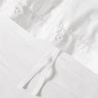 Serene Washed Organic Cotton Sateen White King Duvet Cover