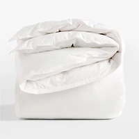 Serene Washed Organic Cotton Sateen White King Duvet Cover