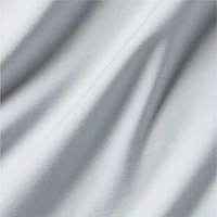 Serene Washed Organic Cotton Sateen Light Mist Blue Standard Pillowcases, Set of 2