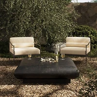 Serenity Distressed Bronze Indoor/Outdoor Coffee Table