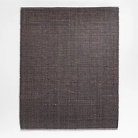 Seville Jute/Wool Blend Striped Black Area Rug 10'x14'