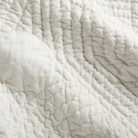 Shapes Hand-Quilted Organic Cotton Baby Crib Quilt by Leanne Ford