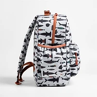 Dreamer Shark School Large Kids Backpack with Side Pockets