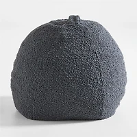 30-Inch Grey Sherpa Lounge Bean Bag Chair Cover