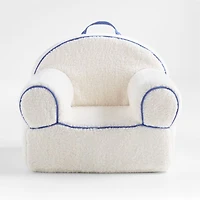 Large Sherpop Blue Sherpa Kids Lounge Nod Chair